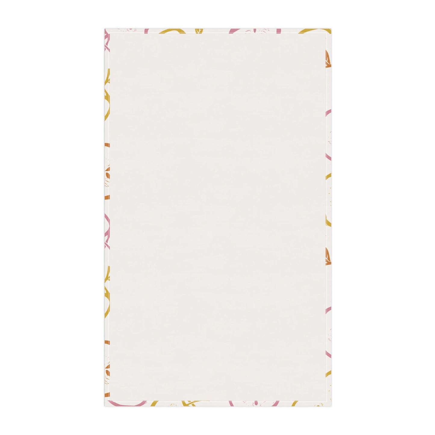 Retro Apple Print Tea Towel