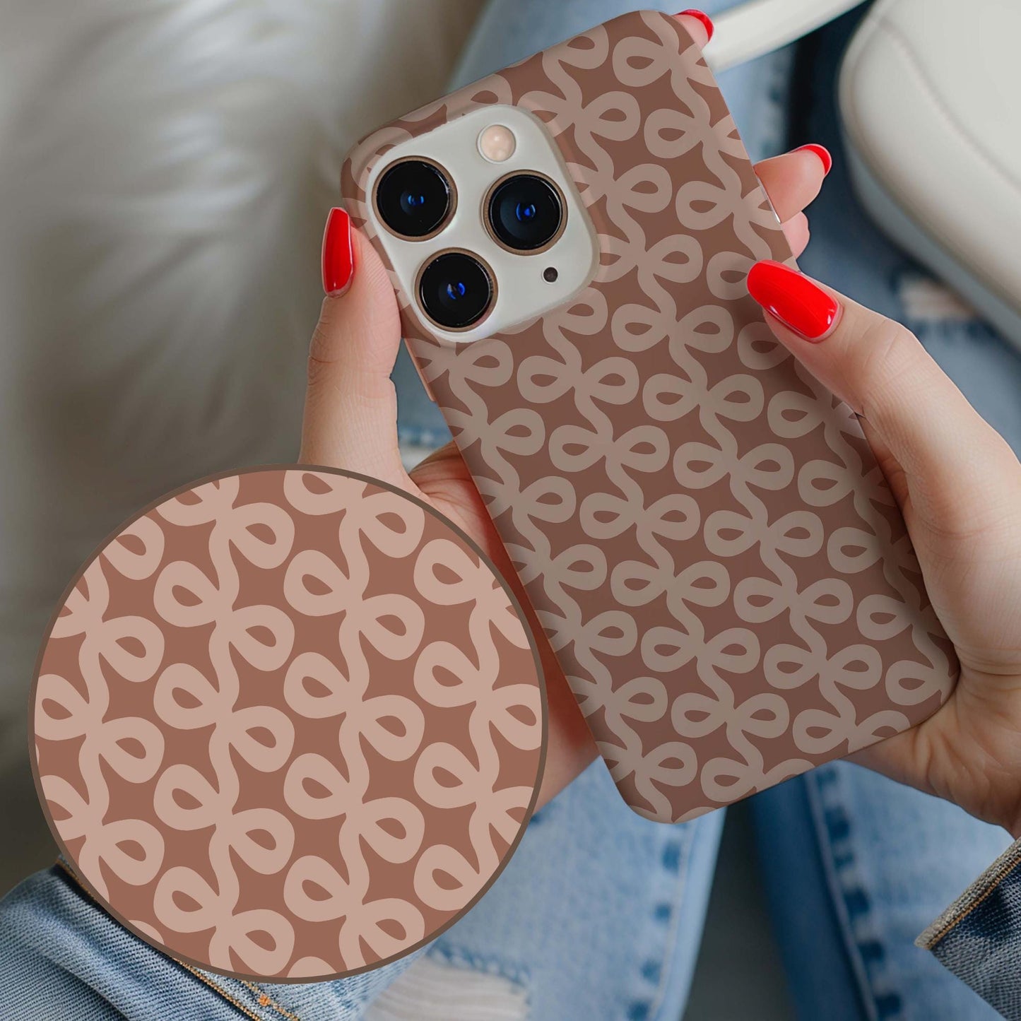 Geometric Squiggle iPhone Case