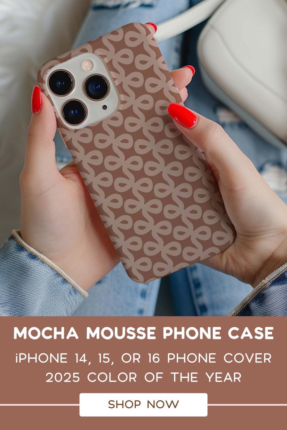 Geometric Squiggle iPhone Case