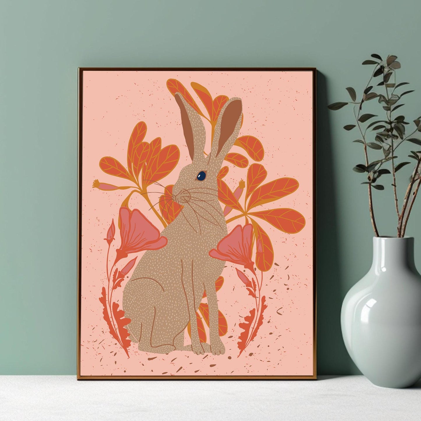 Woodland Rabbit Wall Art