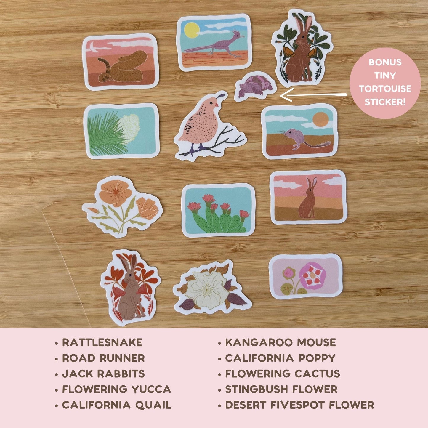 Desert Animal Sticker Bundle