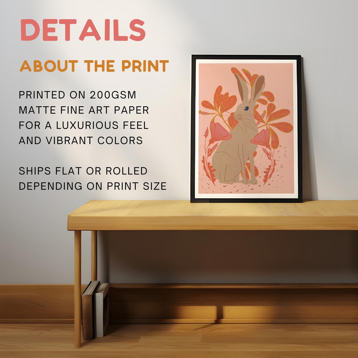 Woodland Rabbit Wall Art