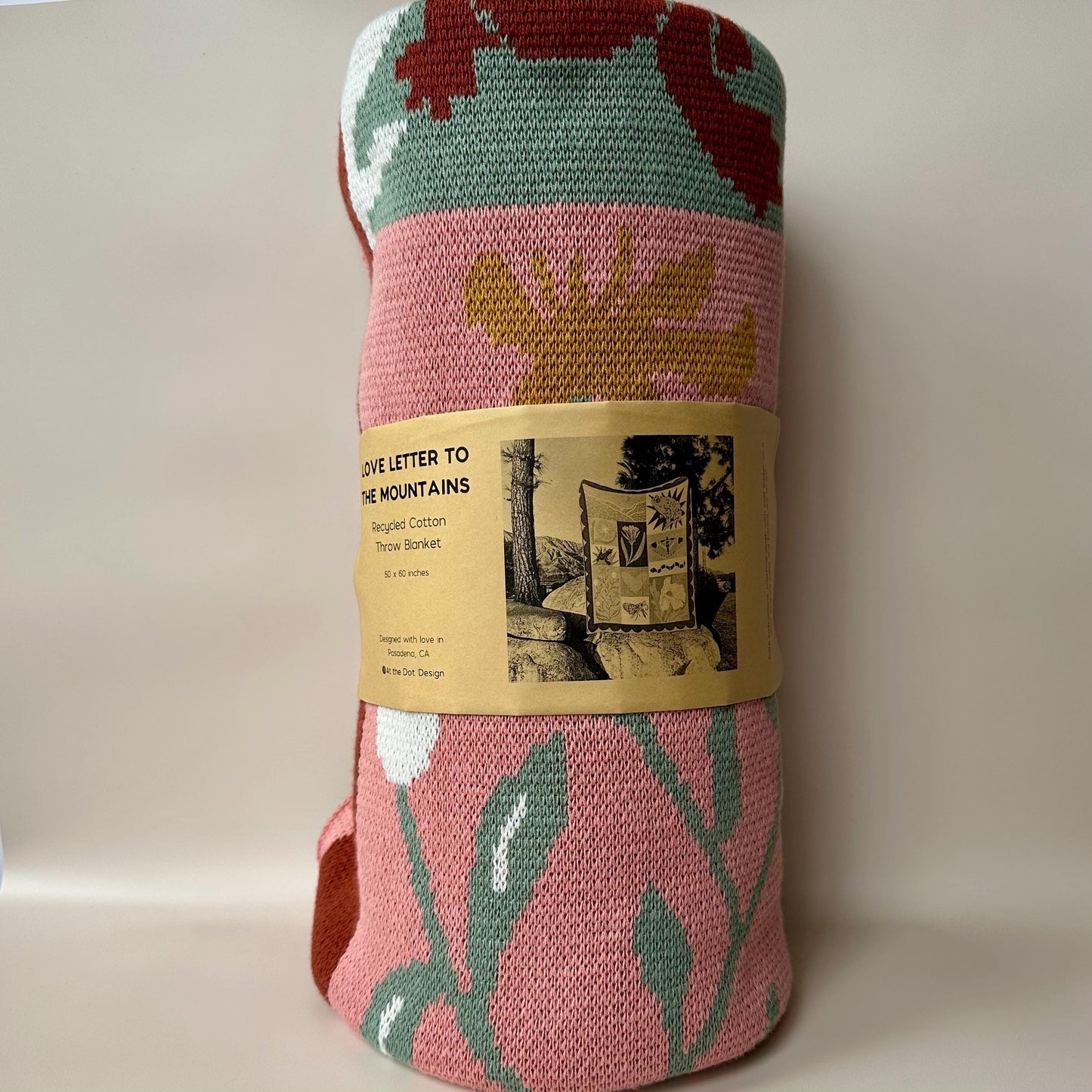 Organic Cotton Knit Throw Blanket
