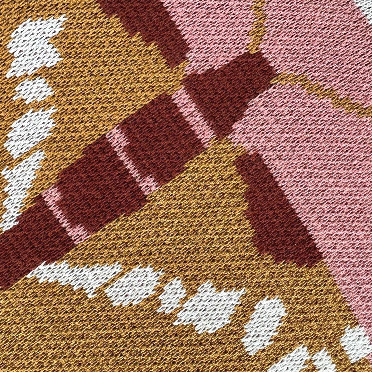 Organic Cotton Knit Throw Blanket