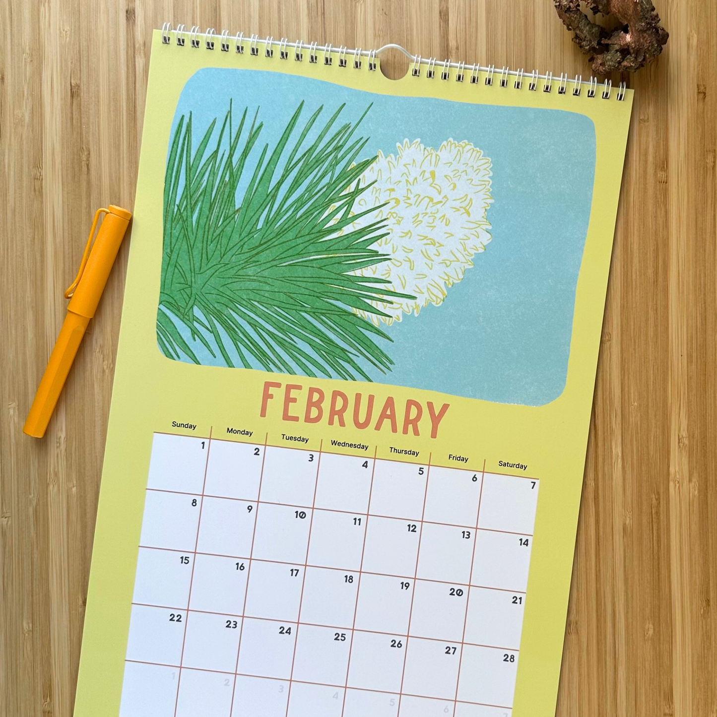 Joshua Tree National Park Desert Plant & Animal Academic Wall Calendar (July 2026 - June 2027)