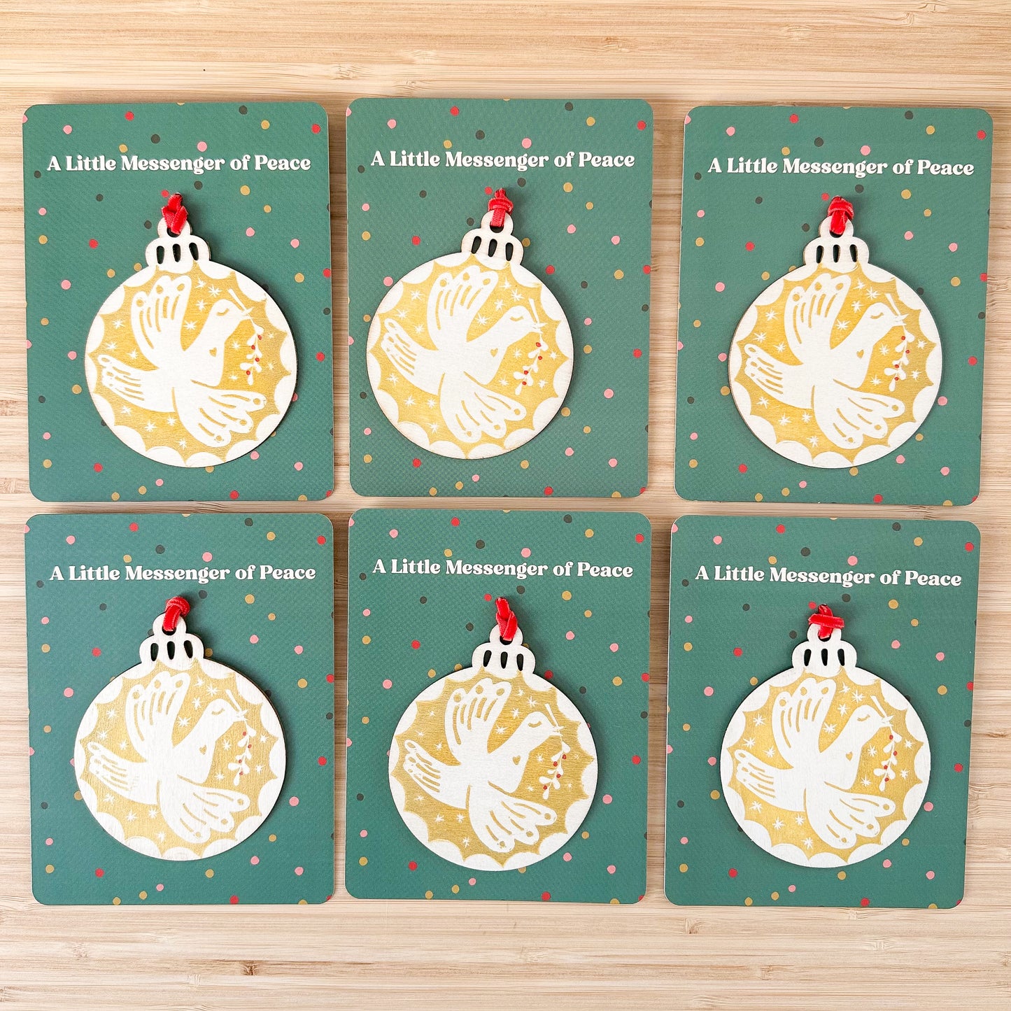 Scandinavian Style Ornament: A Little Messenger of Peace Dove