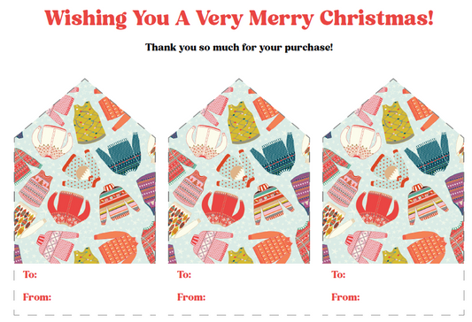 FREE Holiday Gift Tag Bonus