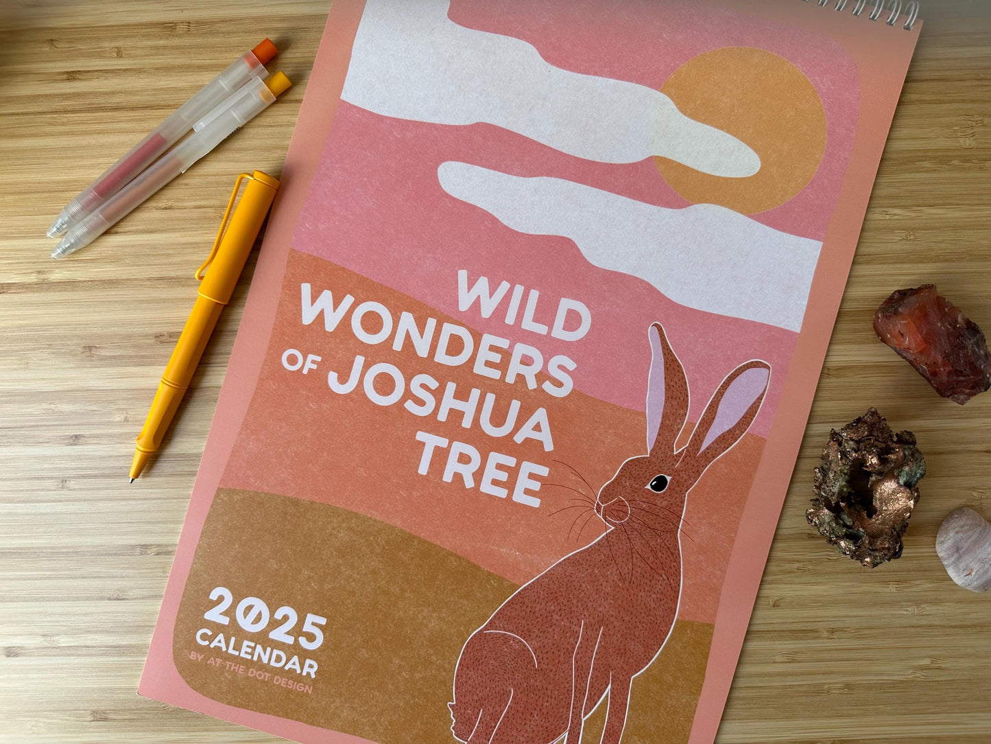 2025 Illustrated Joshua Tree Desert Wall Calendar