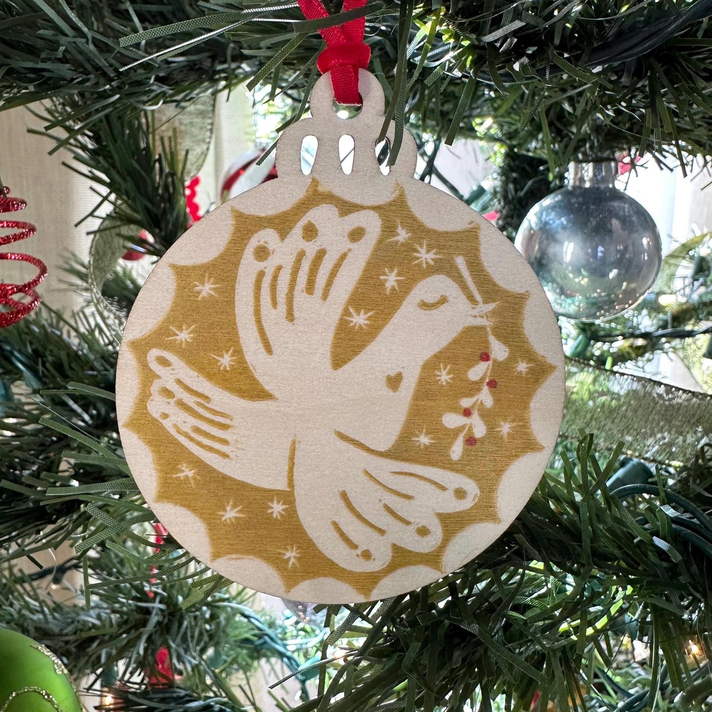 Scandinavian Style Ornament: A Little Messenger of Peace Dove