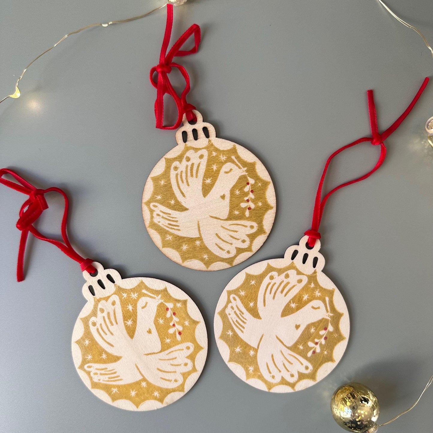 Scandinavian Style Ornament: A Little Messenger of Peace Dove