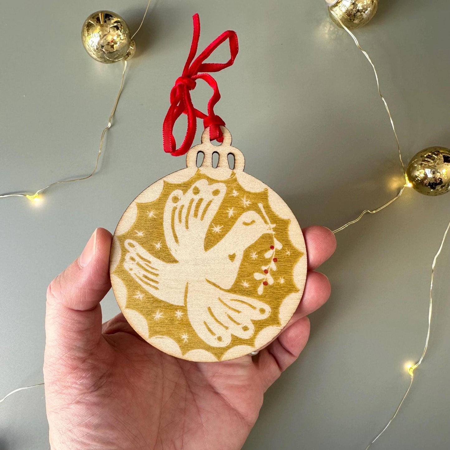 Scandinavian Style Ornament: A Little Messenger of Peace Dove