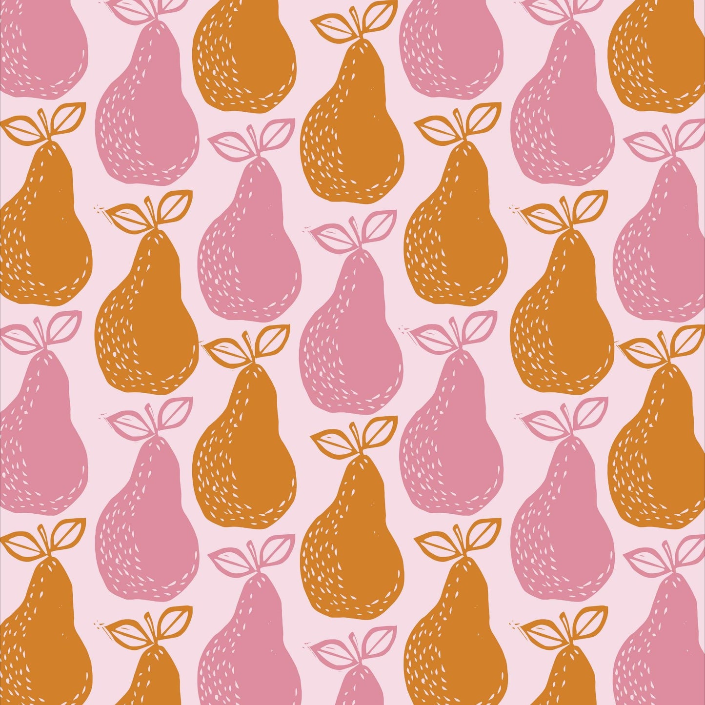 Mid-Century Modern Pear Tea Towel