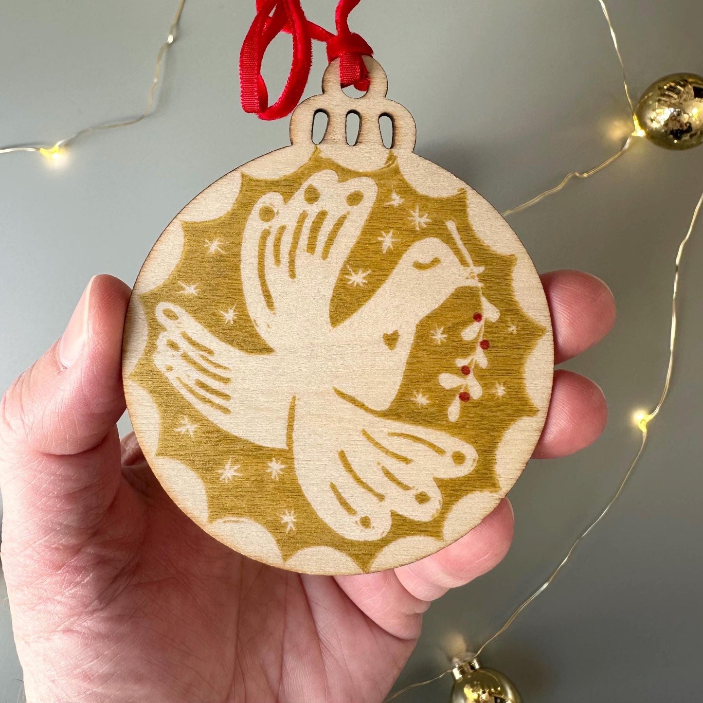 Scandinavian Style Ornament: A Little Messenger of Peace Dove