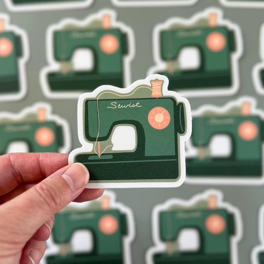 Vintage Sewing Sticker Craft